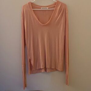 WE THE FREE | Free People baby pink long sleeve tee